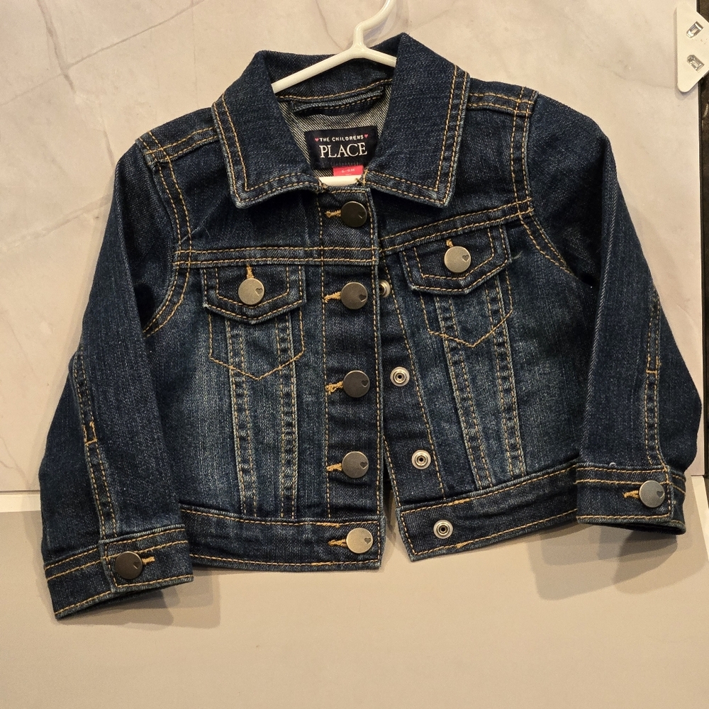 The Children's Place Blue Denim‎ Jacket 6-9M